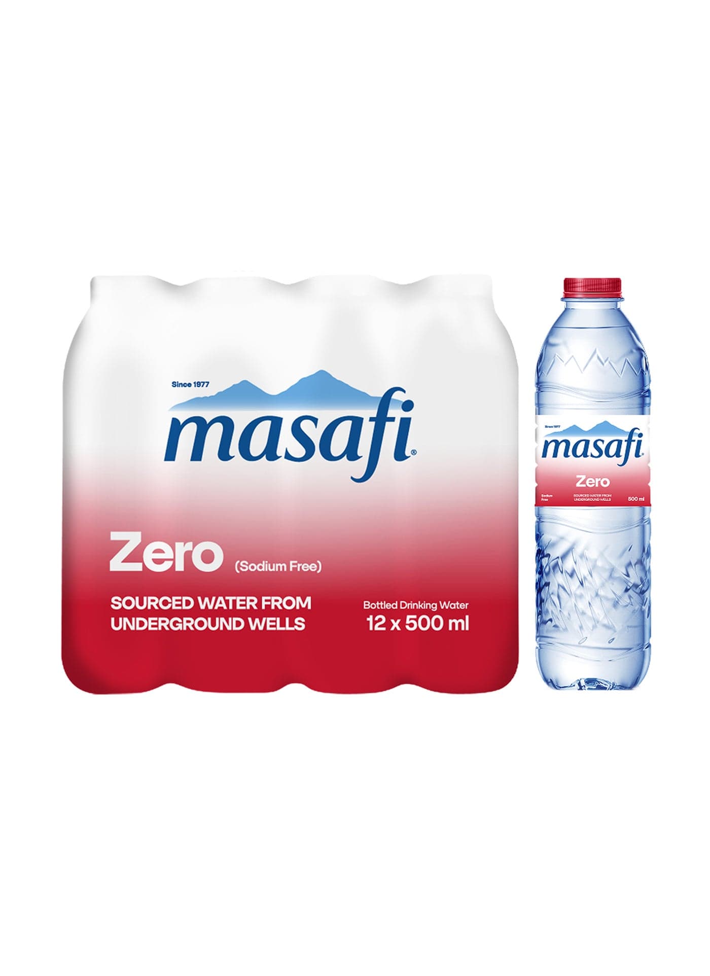 Zero Sodium Natural Water 500ml Pack of 12