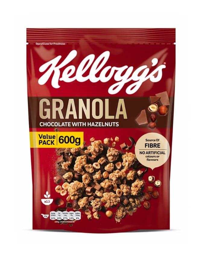 Chocolate with Hazelnuts Granola 600grams
