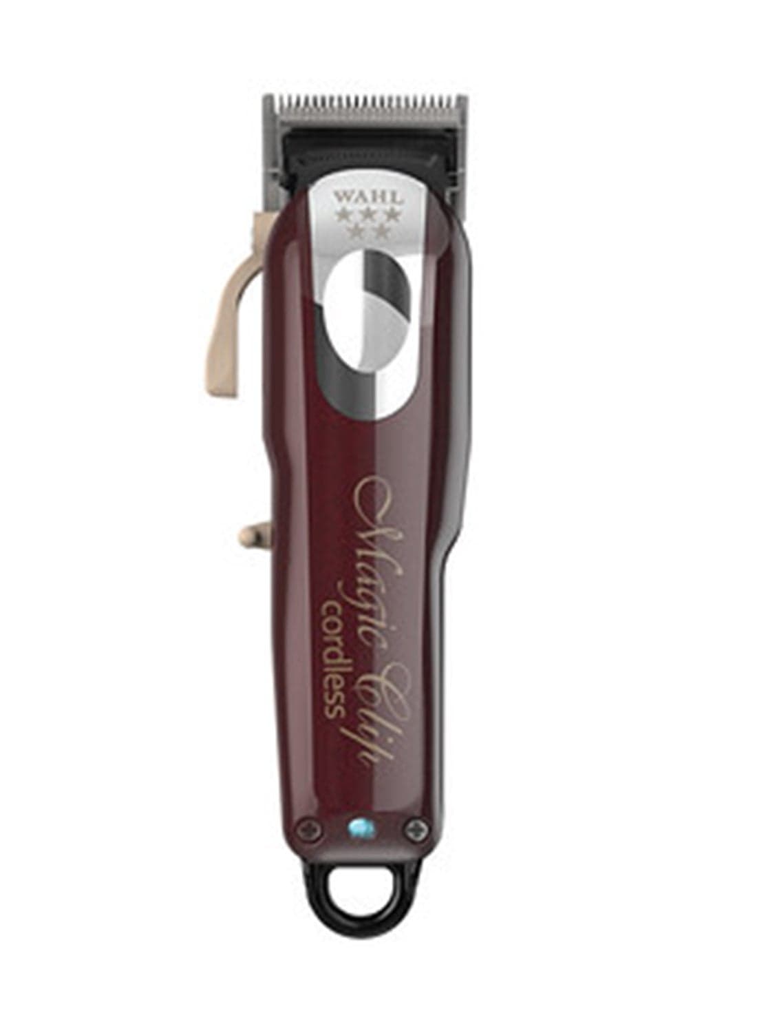 Wahl Professional 5 Star Magic Clip | Cord-Cordless | 8 premium Attachments | Staggertooth Blade | 3 Pin - GCC Maroon/Silver 0.8-2.5mm