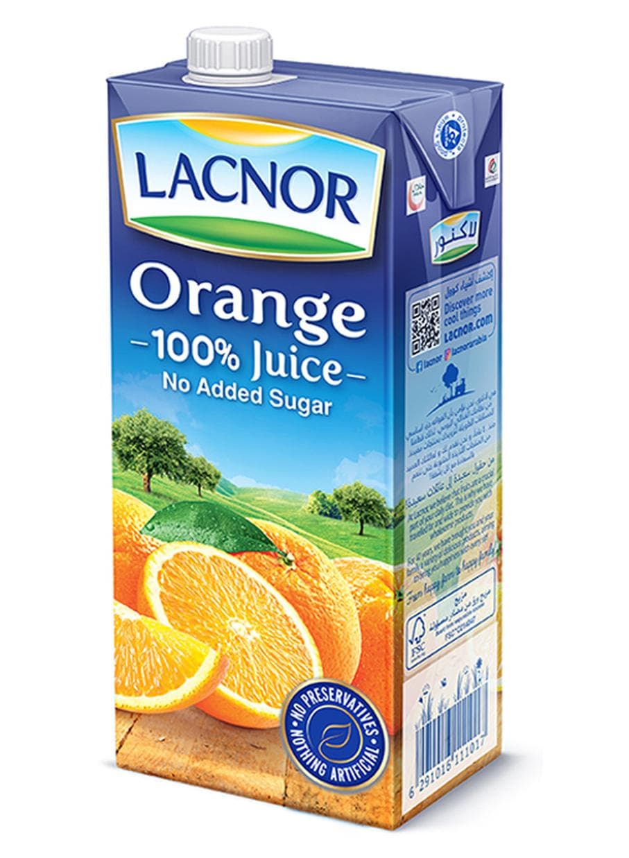 No Added Sugar, 100 Percent Juice, Orange 1Liters