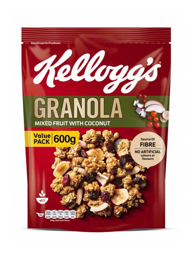 Crunchy Granola Mixed Fruit With Coconut 600grams