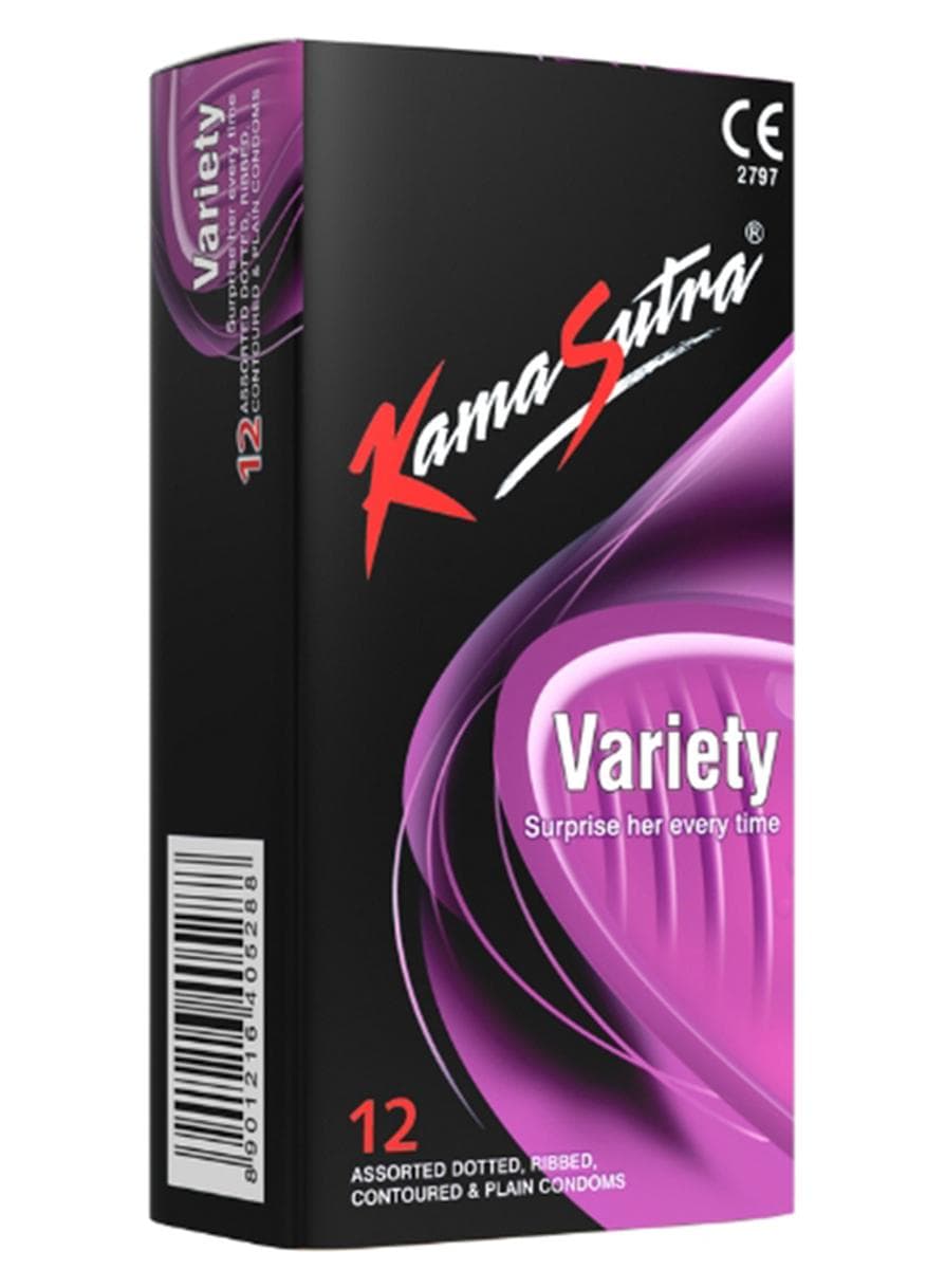 12-Piece Variety Assorted Dotted Condom Set