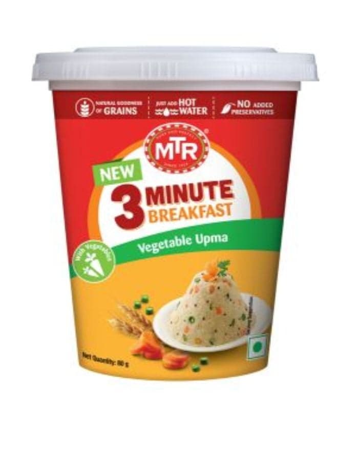 3 Minute Breakfast Vegetable Upma 80grams