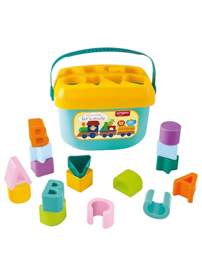 16-Piece Alphabet Learning Blocks – Educational Early Learning Toy for Babies & Toddlers