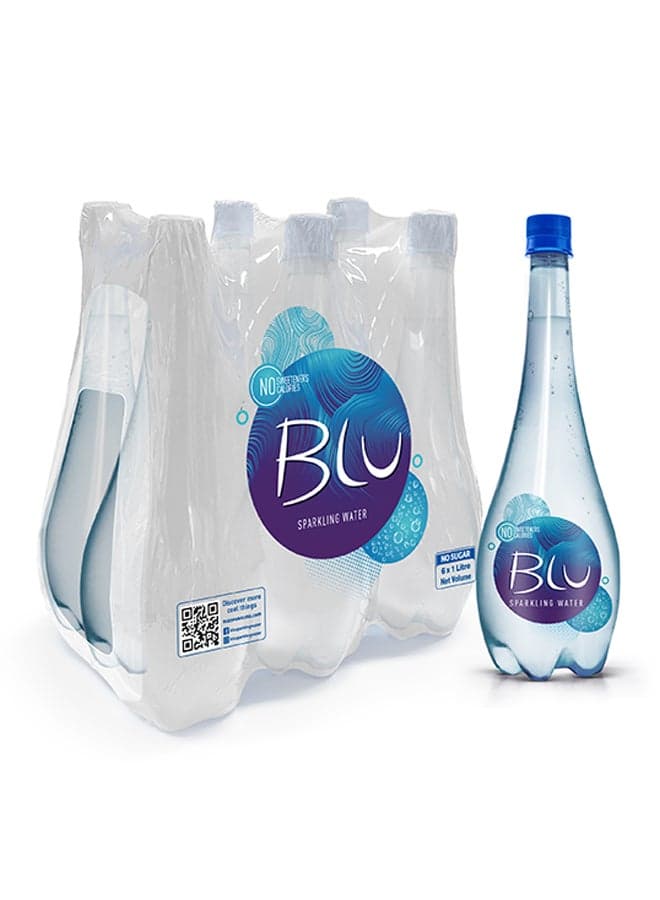 Sparkling Water, No Added Sugar, Zero Calaroies 1Liters Pack of 6