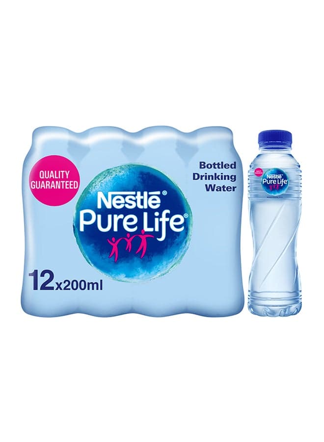 Pure Life, Low Sodium, Bottled Drinking Water 200ml Pack of 12