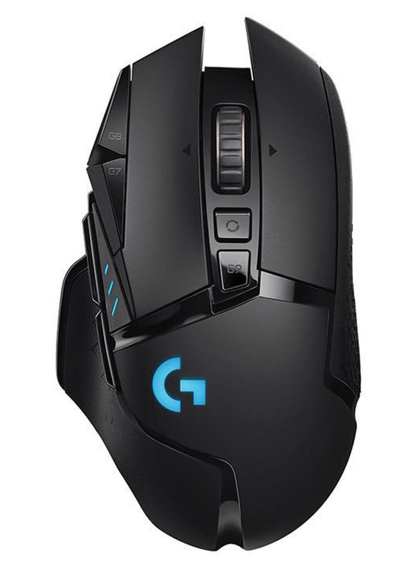 Logitech G502 Lightspeed Wireless Gaming Mouse, Hero 25K Sensor, 25,600 Dpi, Rgb, Adjustable Weights, 11 Programmable Buttons, Long Battery Life, On-Board Memory, Pc / Mac - Black