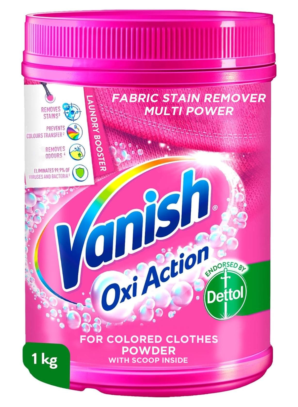Laundry Stain Remover Pink Powder 1kg