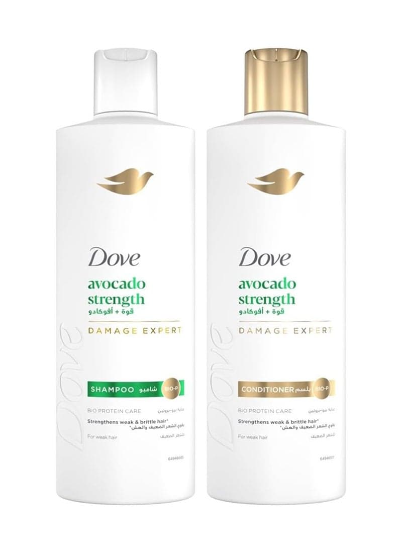 Avocado And Calendula Extracts Shampoo And Conditioner For Week Hair 400+320ml Pack of 2