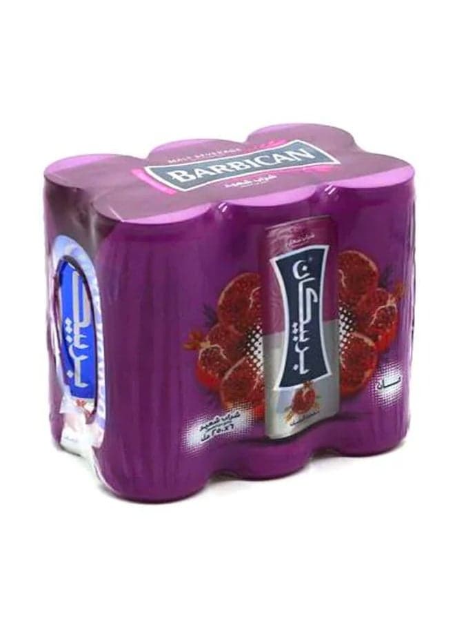 Pomegranate Flavour Malt Beverage, Can, 250ml X 6 Pack of 6