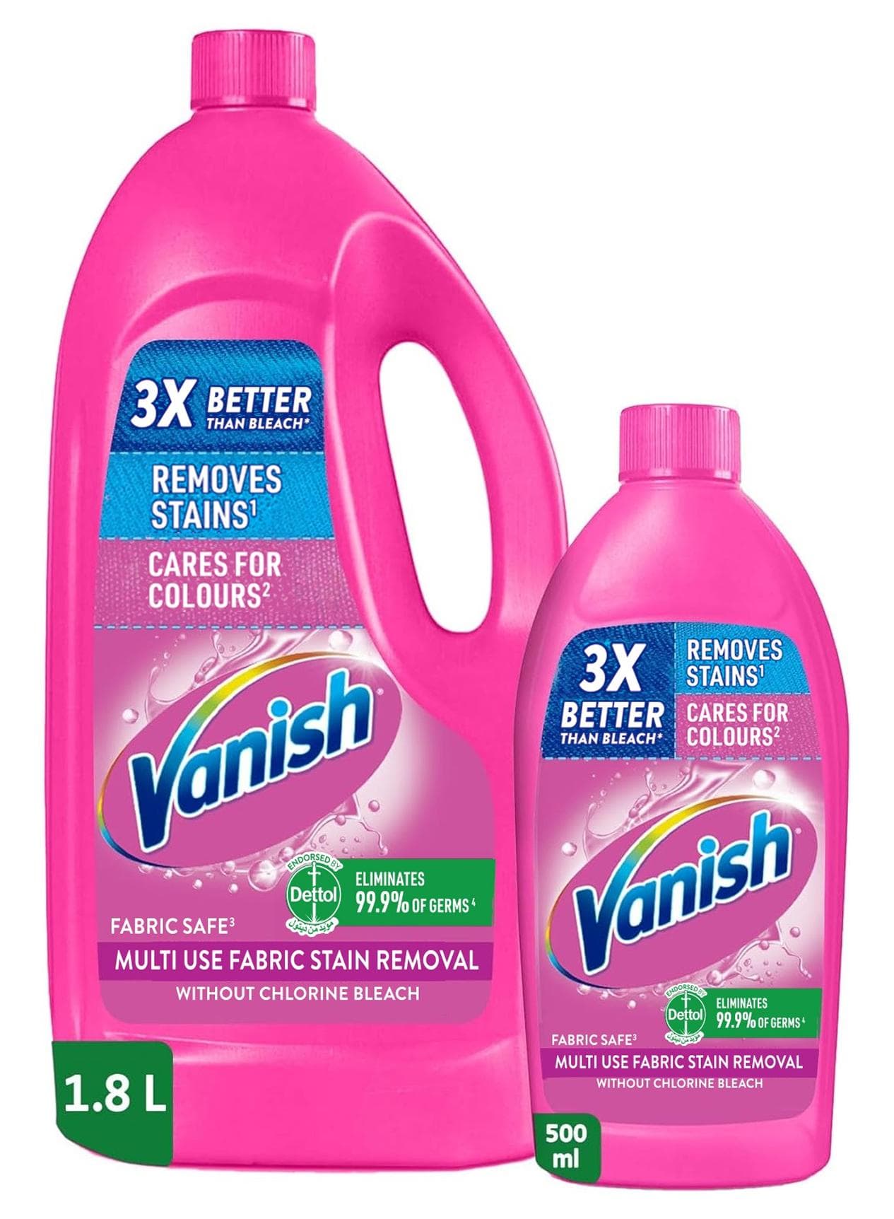 Laundry Stain Remover Pink Liquid 1.8L+500ml