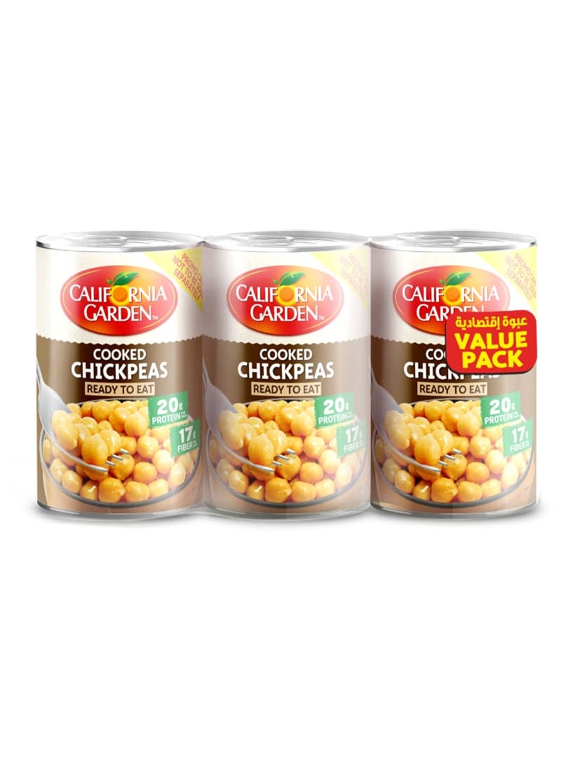 Ready to Eat Chickpeas 400grams Pack of 3