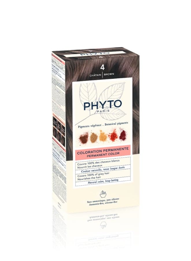 Botanical Pigment Permanent Hair Colour 4 Chatain Brown Brown 110ml