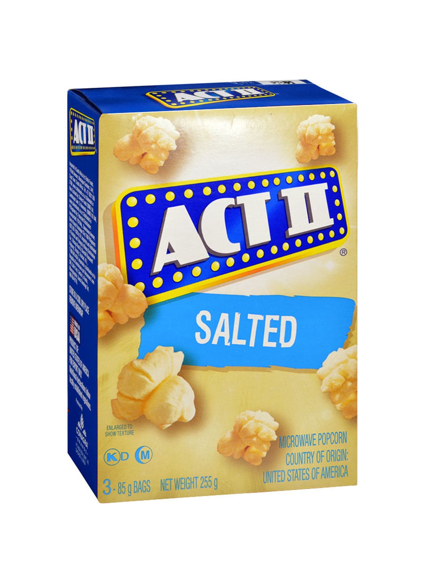 Microwave Salted Popcorn 85grams Pack of 3