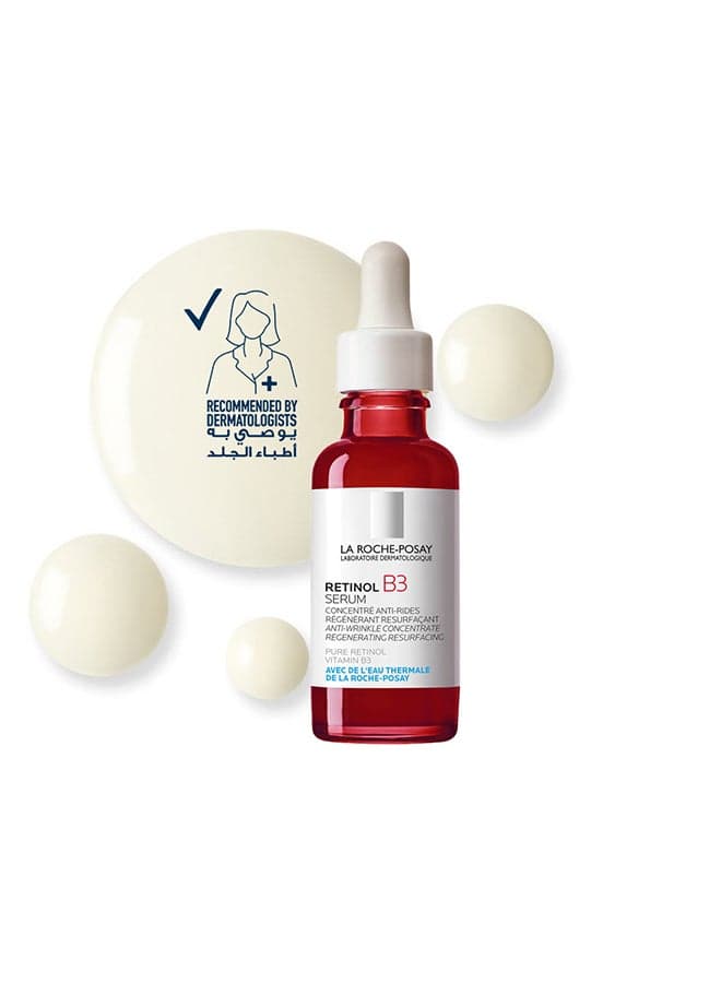 Retinol B3 Face Serum With Vitamin B3; Anti-Aging Face Serum For Lines, Wrinkles & Premature Sun Damage To Regenerate & Resurface Skin clear 30ml