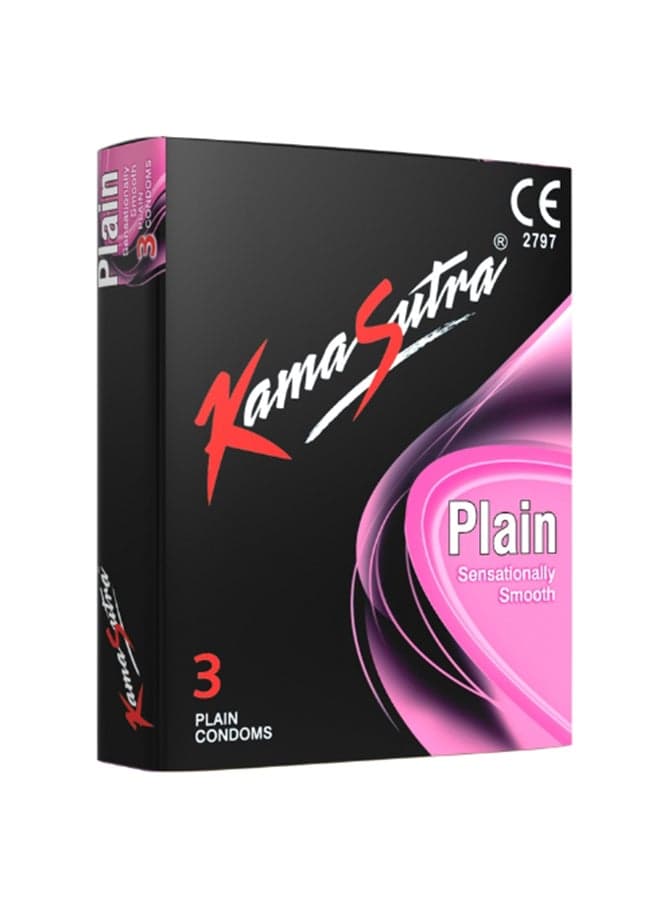 3-Piece Plain Condoms