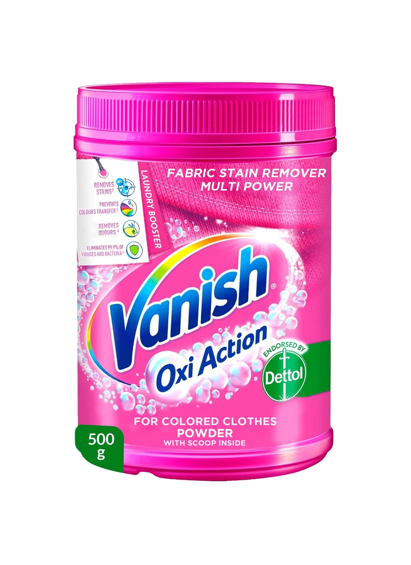 Stain Remover Oxi Action Powder Colour White 500grams