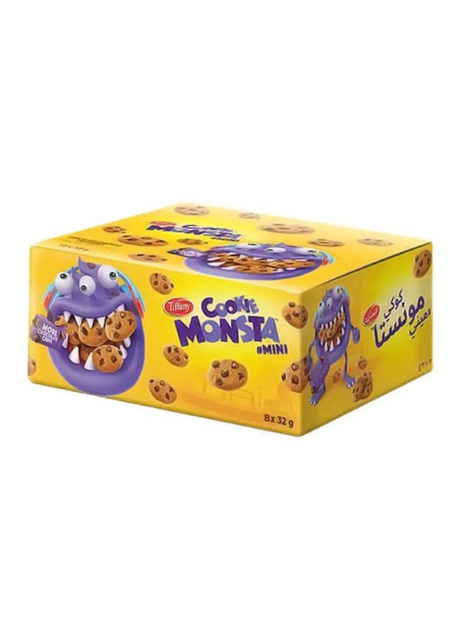 Monsta Mini Chocolate Chip Cookies 32grams Pack of 8