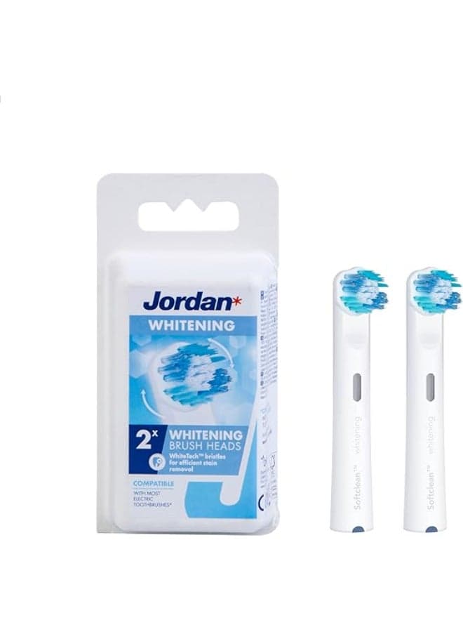 Pack Of 2 Whitening Brush Heads White