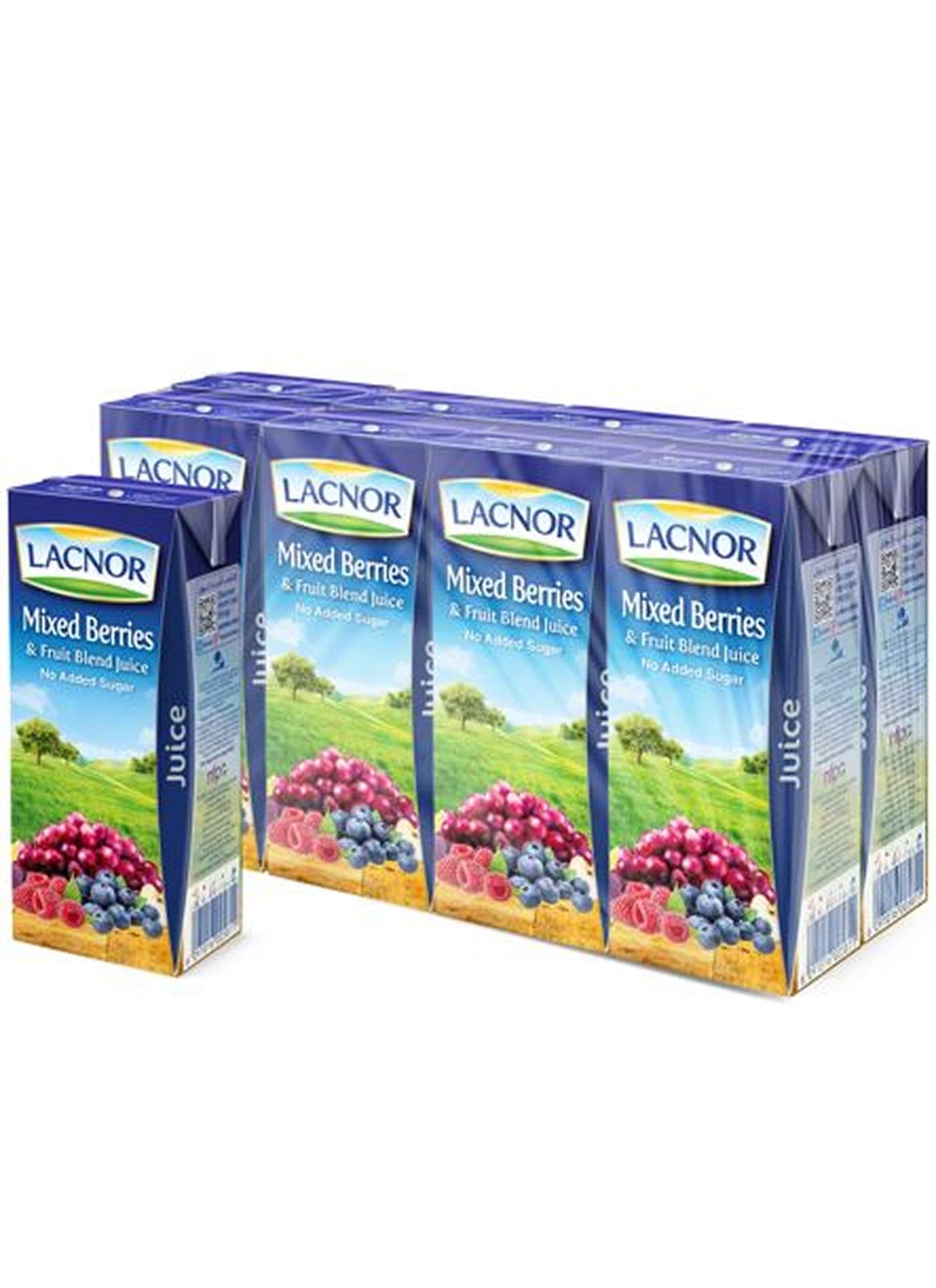 Essentials Mix Berries 100 Percent Juice, No Added Sugar 180ml Pack of 8