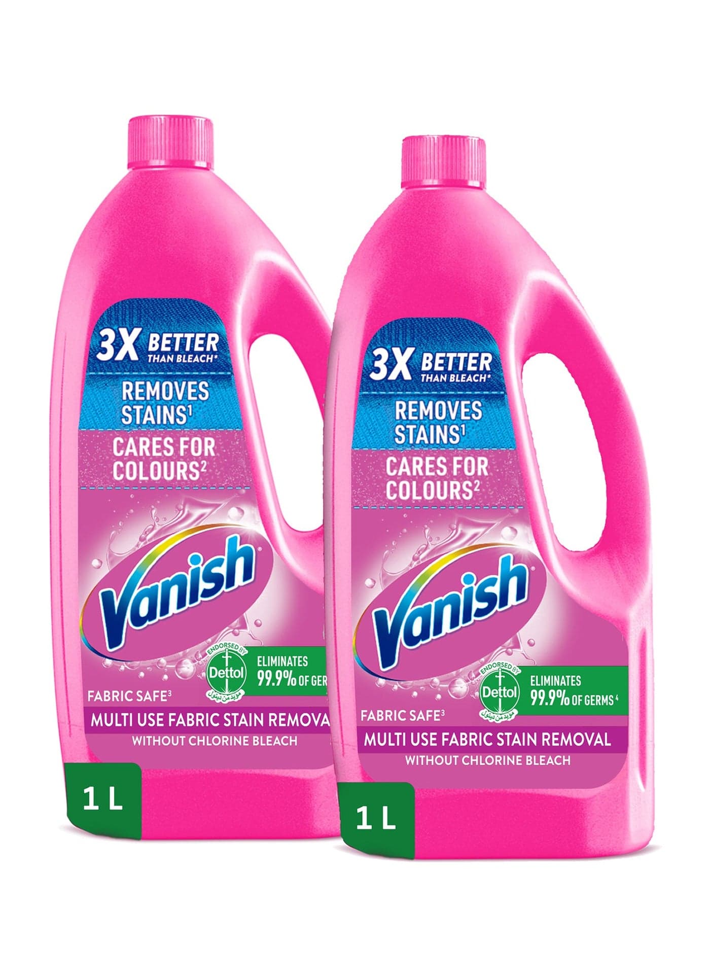 Colour Safe Fabric Stain Remover Liquid Pack Of 2 pink 1Liters