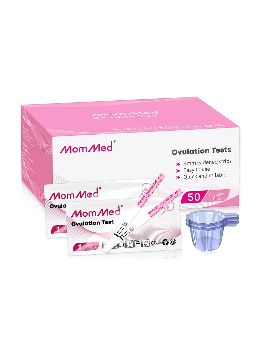 50 LH Ovulation Predictor Kit with Free 50 Collection Cups