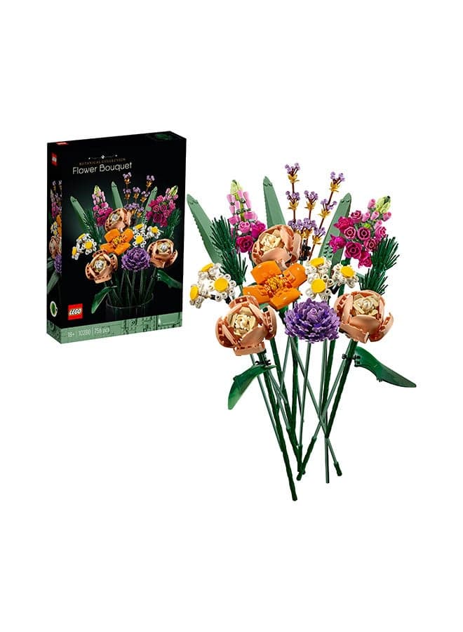 LEGO Botanicals Flower Bouquet Building Set for Adults 10280 (Age 18+, 756 Pieces)