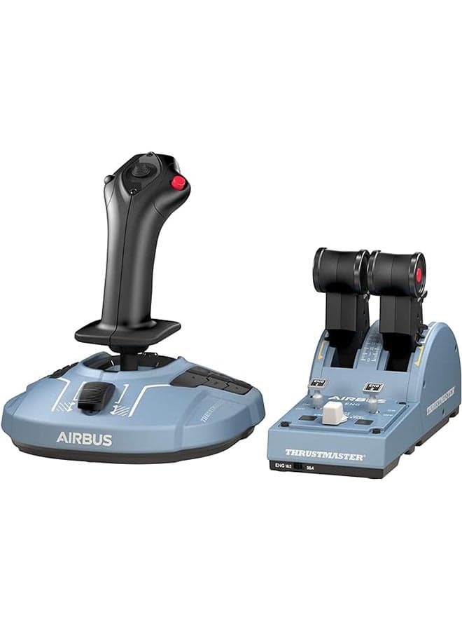 TCA Officer Pack Airbus Edition - Comprehensive Flight Control System with Sidestick and Throttle Quadrant for PC