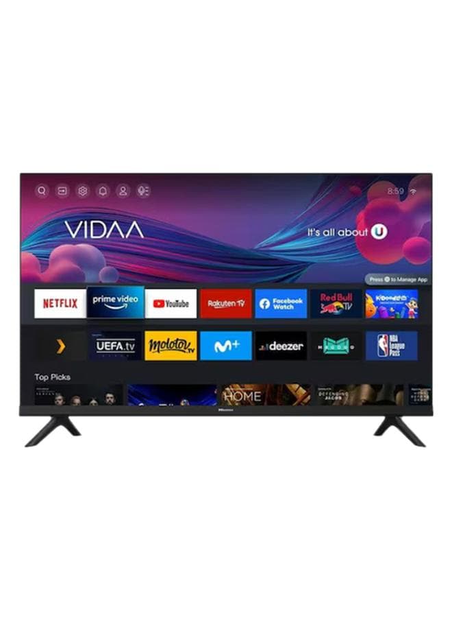 32 Inch HD Smart TV, with Natural Colour Enhancer, DTS Virtual X, VIDAA U5 OS, Youtube, Netflix, Freeview Play & WiFi (2021 NEW) 32A4G Black