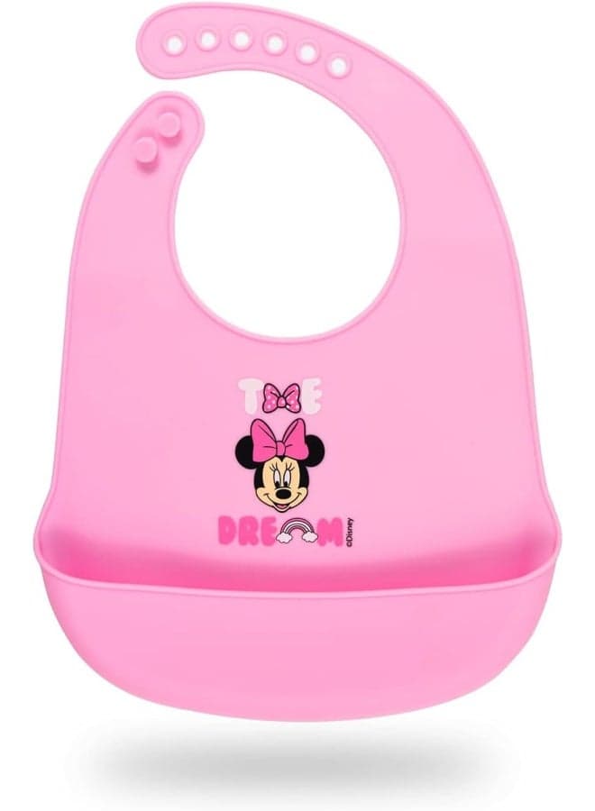 Minnie Mouse Silicone Baby Bibs