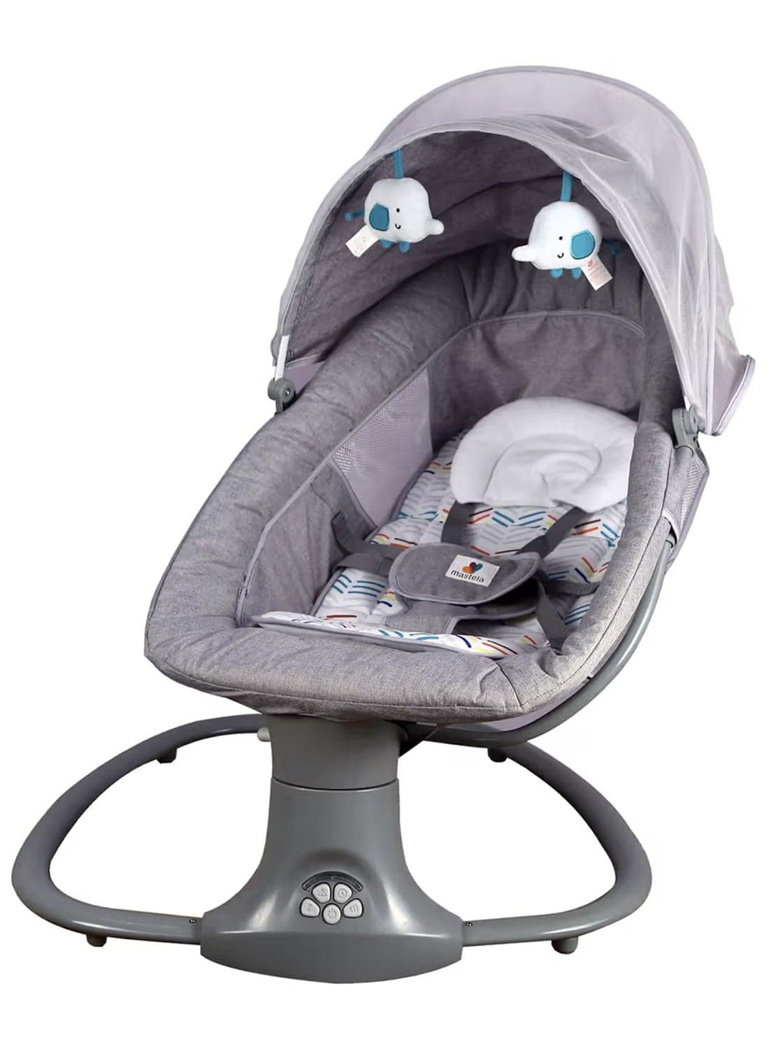 3-in-1 Deluxe Baby Bassinet - Multi-Functional Rocker Sleeper with Music, Vibration, Mosquito Net, Toy Bar