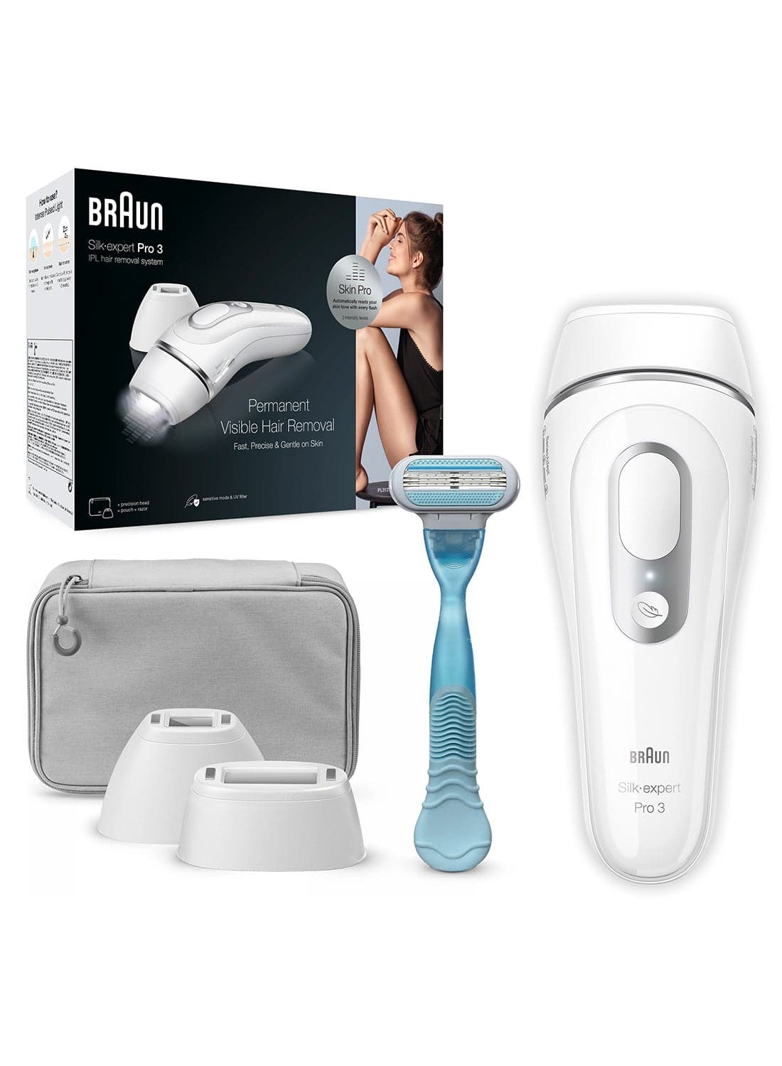 Braun Silk·expert Pro 3 – PL3121 Women’s IPL, At-Home Permanent Visible Hair Removal Multicolor