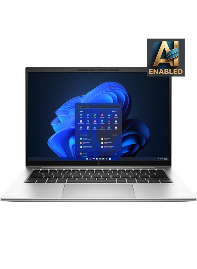 (Upgraded Version) EliteBook 840 G9 Laptop With 14-Inch FHD Display, Core i7-1255U Processor/16GB RAM/512GB SSD/Intel Iris Xe Graphics/Windows 11 Pro / English/Arabic Silver