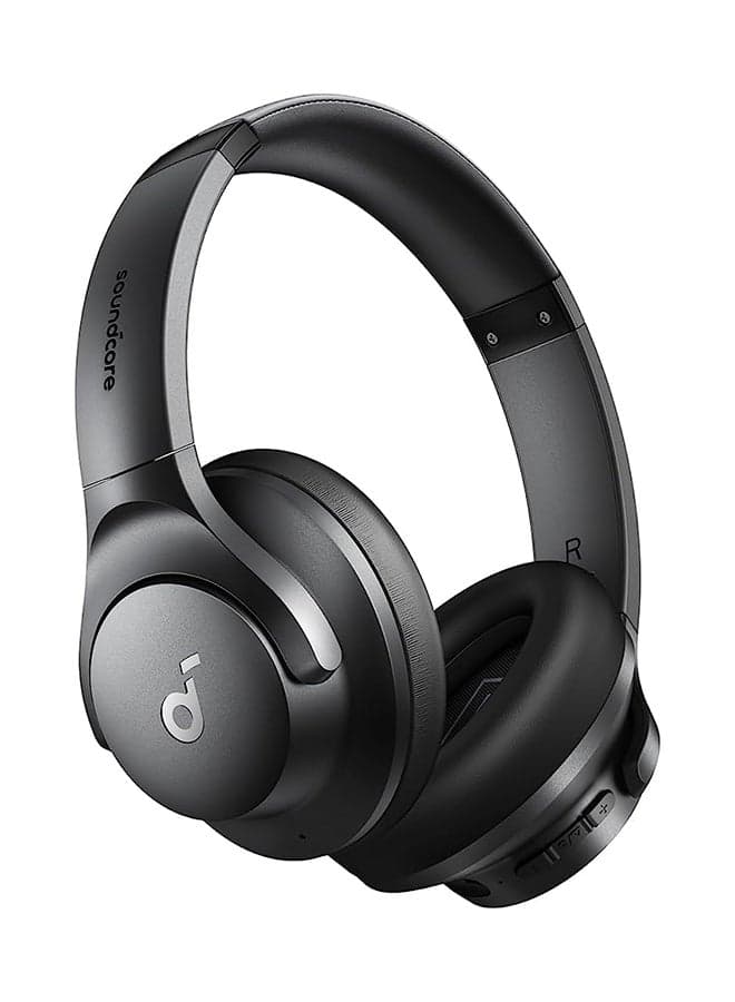 By Anker Q20i Hybrid Active Noise Cancelling Headphones, Wireless Over-Ear Bluetooth, 40H Long ANC Playtime, Hi-Res Audio, Big Bass, Customize Via An App, Transparency Mode, Ideal For Travel Black Black