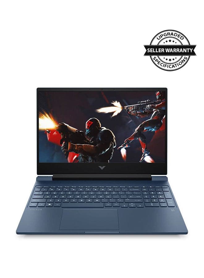 (Upgraded Version) Victus Gaming Laptop With 15.6-Inch Display, Core i5-12450H Processor/16GB RAM/512GB SSD/4GB Nvidia Geforce RTX 3050 Graphics Card/Windows 11  Blue English Blue