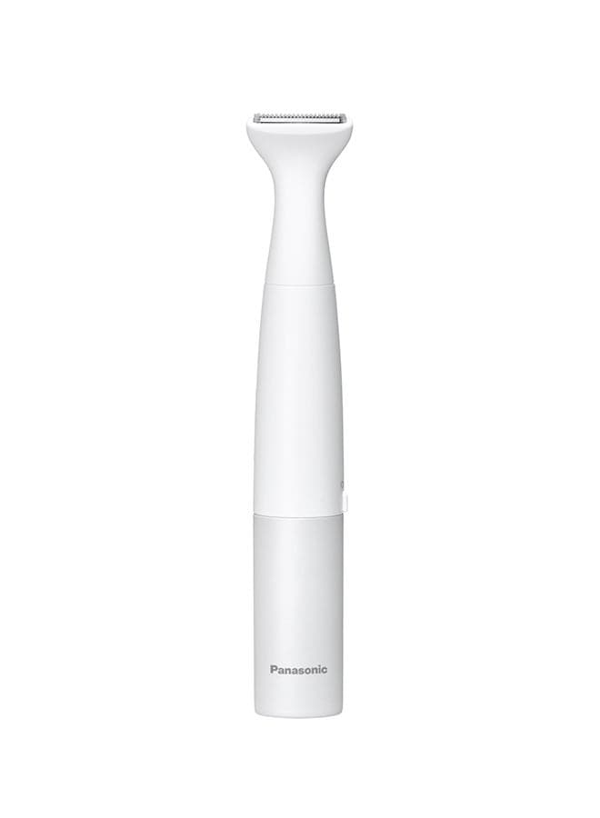 Bikini Trimmer And Shaver For Women With 4 Attachments For Gentle Grooming In Sensitive Areas, WetDry, Battery-Operated – Es-Wv62 White NAcm