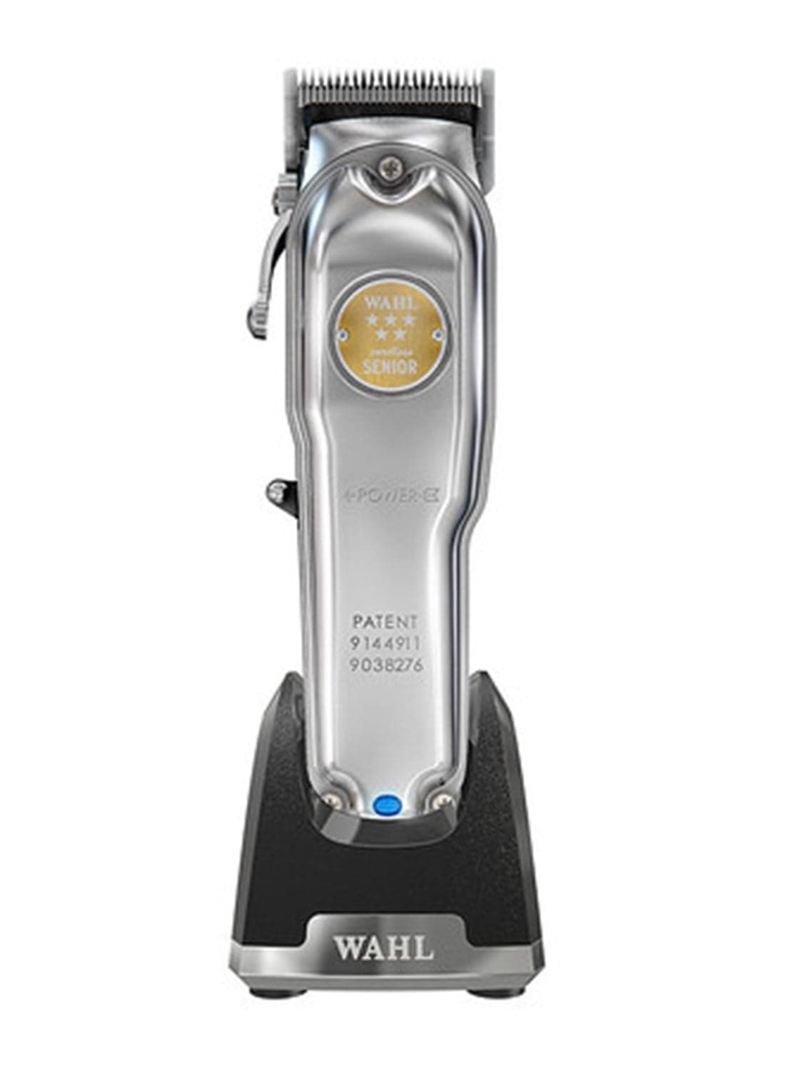 Wahl Professional 5 Star Senior Clipper Metal | Cord-Cordless | 3 Attachment Combs | Surgical Blade | 3 Pin - GCC Silver