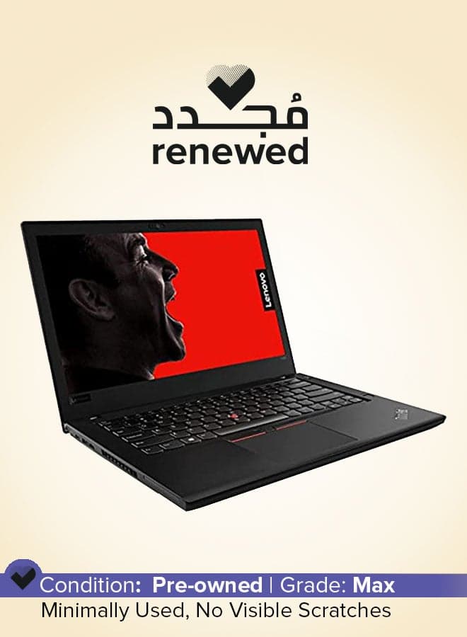 Renewed - ThinkPad T480 Laptop With 14-Inch Full HD Diplay,Core i5/7th Gen/8GB RAM/256GB SSD/Intel HD Graphics English Black