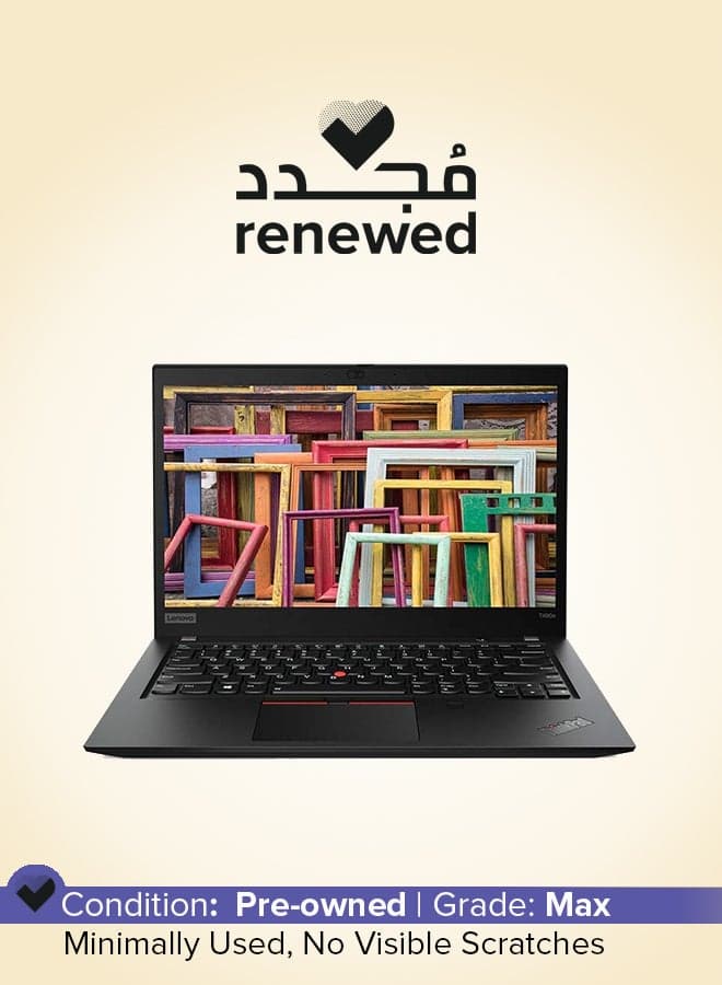 Renewed - ThinkPad T490s Laptop With 14-Inch Display,Core i5/8th Generation/8GB RAM/256GB SSD/Intel HD Graphics English Black