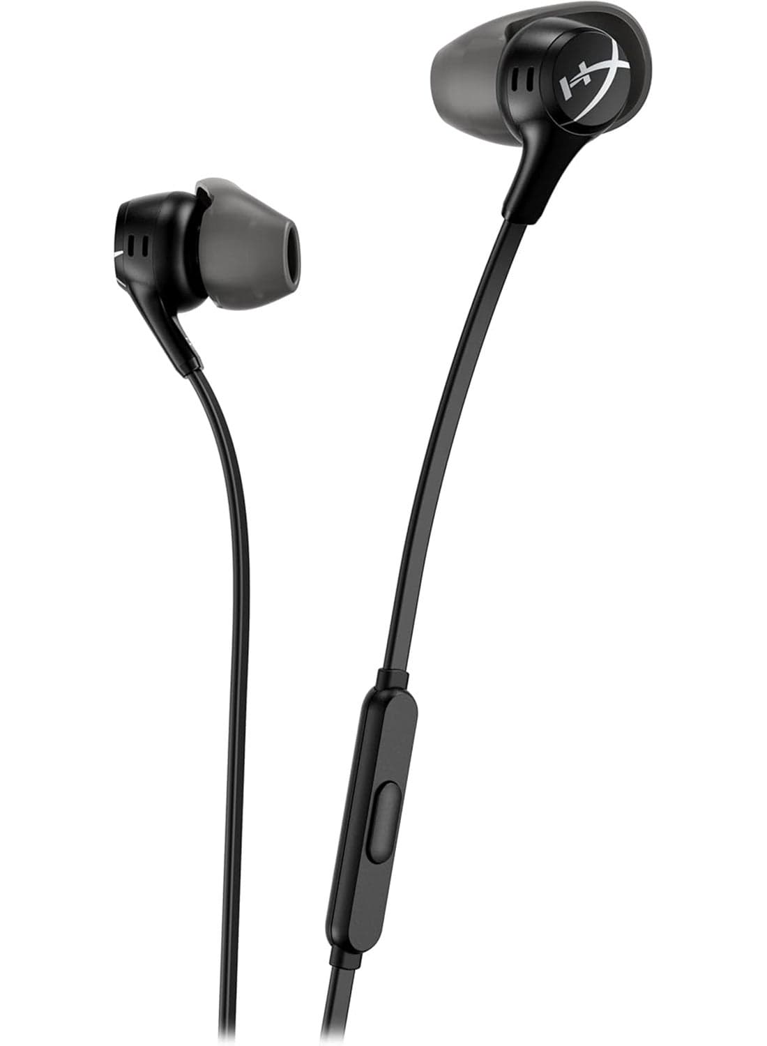 Cloud Gaming Earbuds II, In-Ear Gaming Headphones, Noise-Isolating Design, High-Quality Sound, built-in Mic, Comfort Fit, Compatible with PC, Console & Mobile, Black | 70N24AA