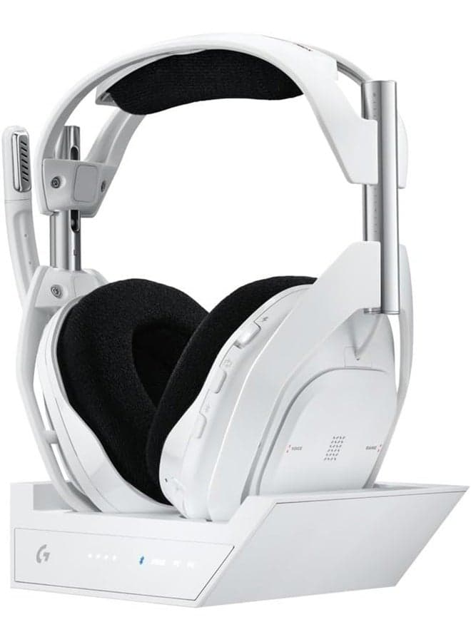 A50 X LIGHTSPEED Wireless Gaming Headset + Base Station, PRO-G GRAPHENE, PLAYSYNC across Xbox Series X|S + PS5 + PC/mac, Bluetooth, HDMI 2.1 Passthru - White