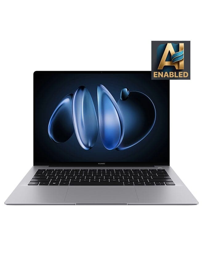 Matebook 14 Touchscreen Laptop With 14.2-Inch 2.8K (2880x1920) OLED Touch-Control Handwriting Display, Core Ultra 5-125H Processor/16GB RAM DDR5/512GB SSD/Intel Iris XE Graphics/Windows 11 Home English/Arabic Space Gray English/Arabic Space Gray