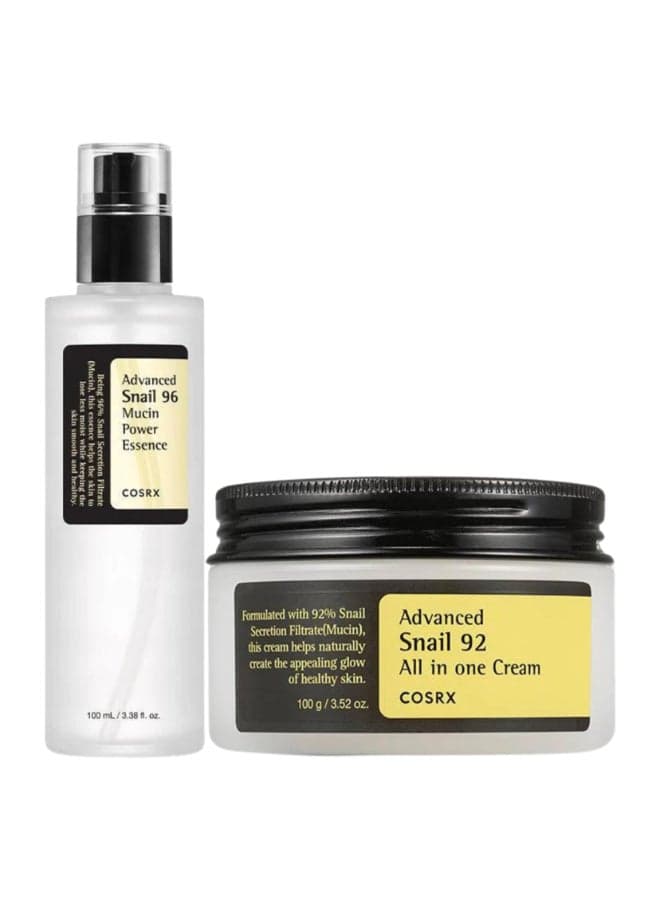 Radiance Renewal Snail Skincare Duo Advanced Snail 96 Mucin Power Essence & 92 All-in-One Cream 200ml