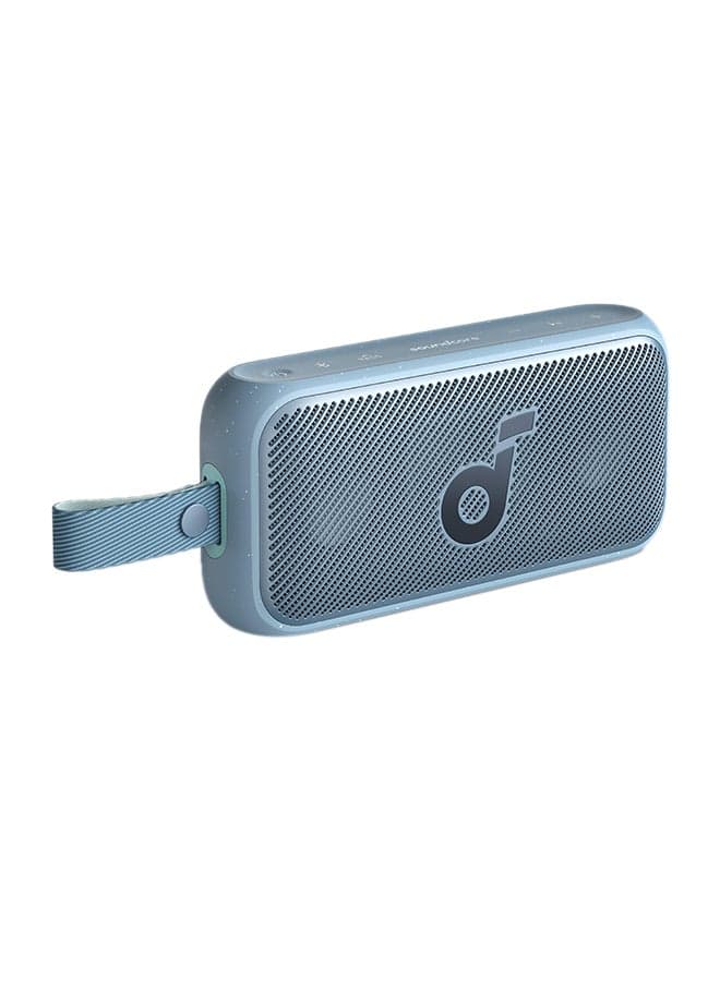 Motion 300 Wireless Hi-Res Bluetooth Speaker with BassUp, Portable Speaker with SmartTune Technology, 30W Stereo Sound, IPX7 Waterproof, Detachable Strap, for Backyard, Camping and Hiking Blue