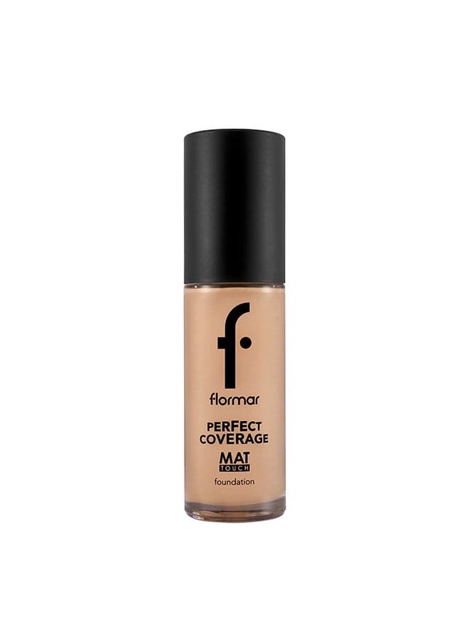 Perfect Coverage Mat Touch Foundation – 301 Soft Beige – Matte Finish Foundation, Oil-Control Effect, High Coverage Look, Smooth Skin Appearance Soft Beige
