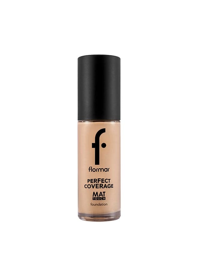 Perfect Coverage Mat Touch Foundation – 321 Natural Pastelle – Matte Finish Foundation, Shine Control, High Coverage Look, Smooth Skin Appearance