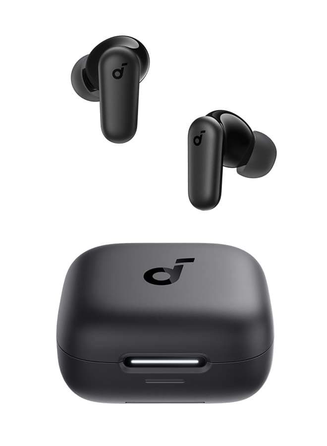 R50i NC by Anker Noise Cancelling Earbuds, Strong and Smart Noise Cancelling, Powerful Bass, 45H Playtime, 2-in-1 Case and Phone Stand, IP54, Wireless Earbuds, Bluetooth 5.4, App Control Black