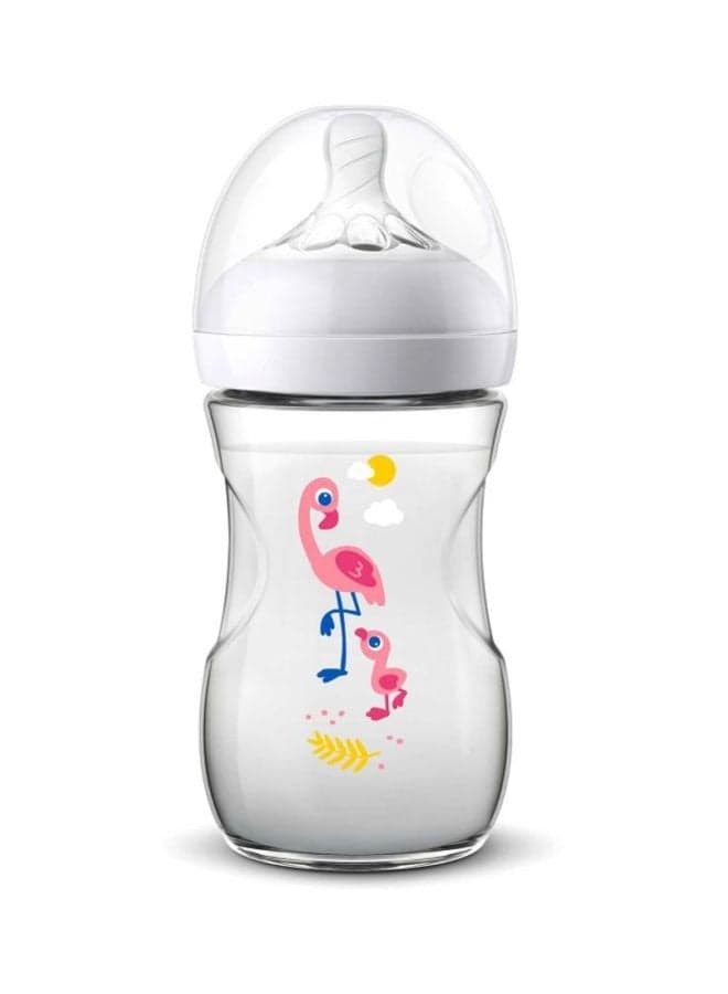 Avent Natural Feeding Bottle, 1m+ 260ml Flamingo - SCF070/21