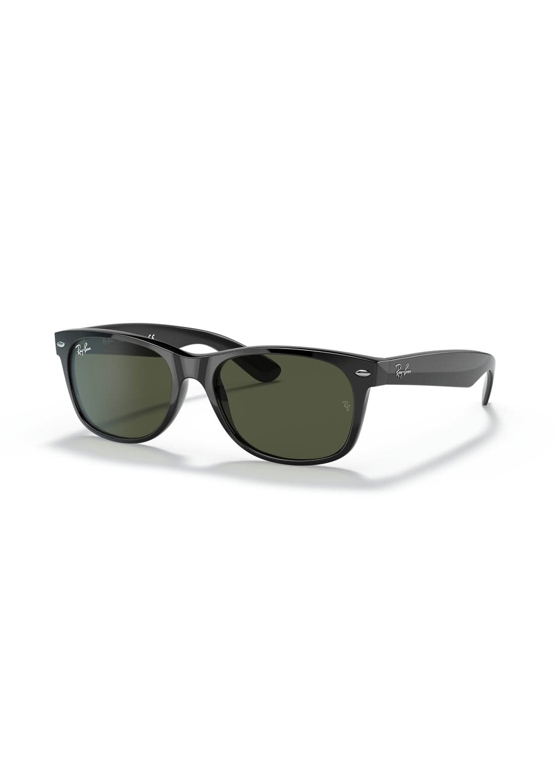 Unisex Square Shape Nylon Sunglasses RB2132 901L 55 - Lens Size: 55 Mm - Polished Black