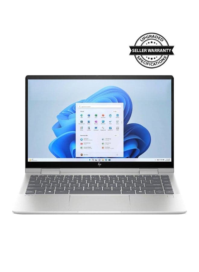 Envy X360 Laptop With 14-Inch Full HD(1920x1080) Display, Core Ultra 7-150U Processor/16GB RAM DDR4/512GB SSD/Intel Iris XE Graphics/Windows 11 Home/ English Silver